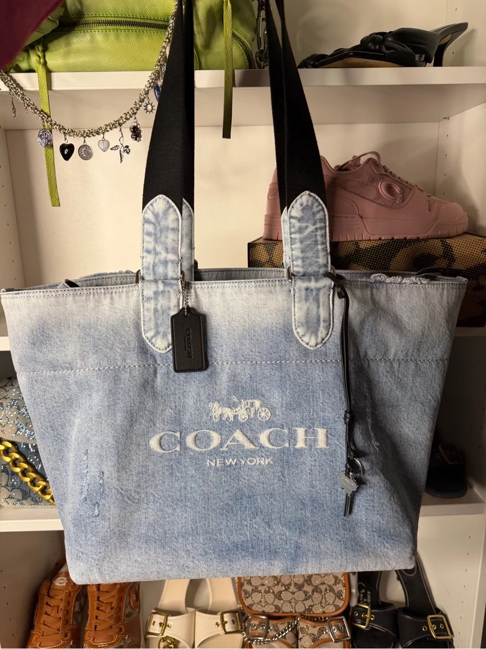 Coach denim small